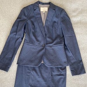Banana Republic Blue Skirt Suit
